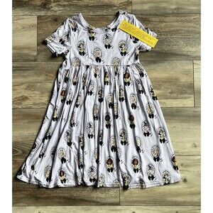 NWT Princess Witches Halloween Short Sleeve Bamboo Twirl Dress 6/7T Mulitcolor